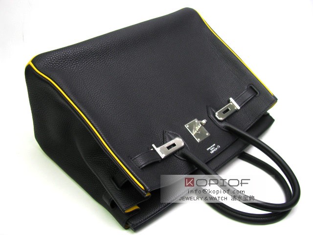 エルメス バーキン35(パーソナルオーダー)トゴ ブラック×ソレイユ her450